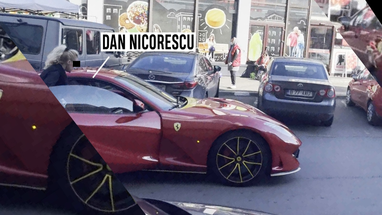 Dan Nicorescu a așteptat ca blonda care-l însoțea să ridice comanda de la restaurant