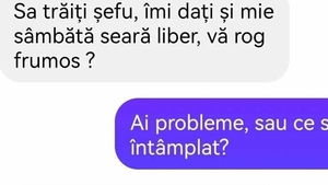BANC | ”Îmi dați și mie sâmbătă seara liber?”