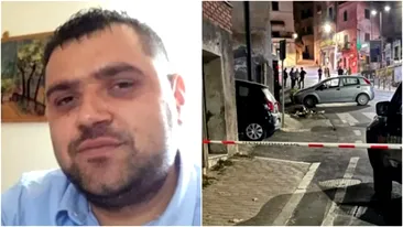 Imaginile durerii de la înmormântarea lui Valentin, bărbatul ucis în Italia. O fetiță de 5 ani a rămas fără tată