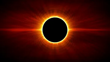 Iluzia optică genială care se produce în timpul Eclipsei totale de Soare. Poartă roşu şi verde pentru a o putea vedea