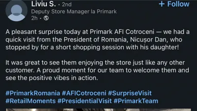 Nicușor Dan, surprins la cumpărături cu fiica sa la Primark. „Într-o țară în care Ciolacu are pantofi mai scumpi decât salariul mediu...”