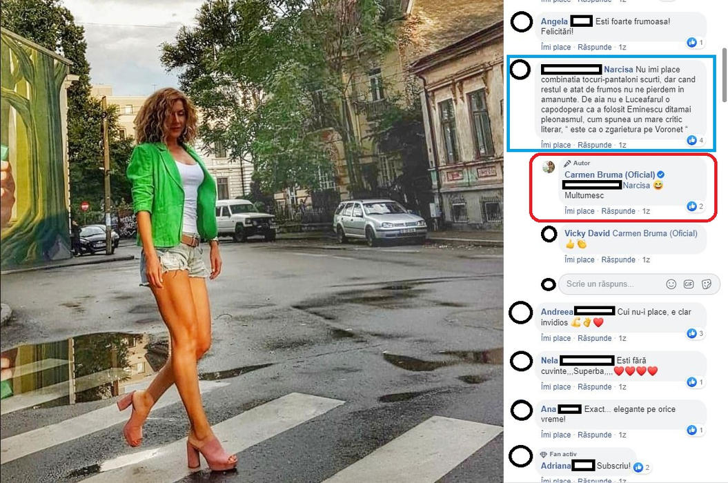 Bucureștenii s-au frecat la ochi! Cum a ieșit Carmen Brumă din casă, în plină pandemie