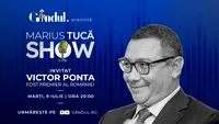 Marius Tucă Show începe marți, 9 iulie, de la ora 20.00, live pe gândul.ro. Invitat: Victor Ponta