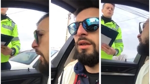 Șoferul unui BMW a vrut să-i denigreze pe polițiștii care l-au tras pe dreapta și s-a filmat. În realitate, s-a făcut de râs grav
