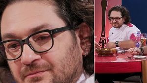 Ce făcea, de fapt, Florin Dumitrescu în pauzele de la Chefi la Cuțite. Abia acum s-a aflat motivul pentru care vorbeau atât de des: „Ne iubim mult”