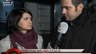 VIDEO Prietenii si colegii Malinei Olinescu: "Sebi nu a fost la capela unde este depus trupul ei! Nu mi se pare normal ca sa iti moara iubita si tu sa nu vii sa o plangi"