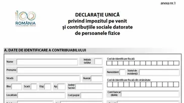 Declaratia unica 2019. Cum se completeaza si unde se depune