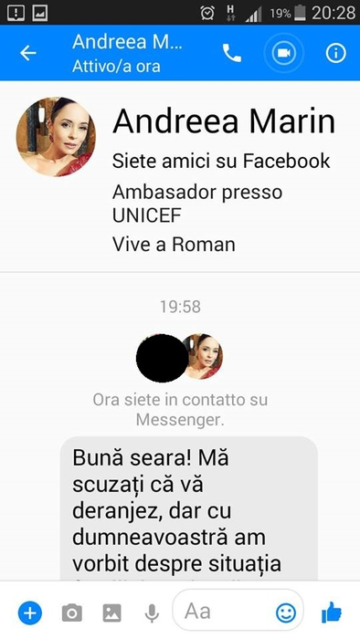 Andreea Marin a fost victima unei fraude informatice