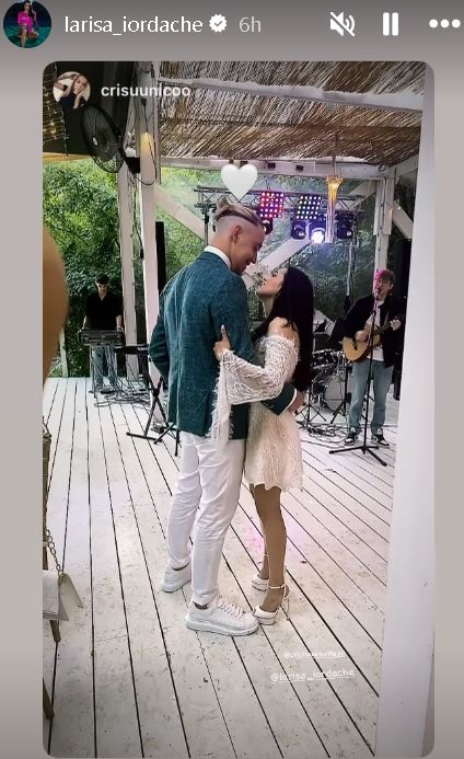 Larisa Iordache  și Cristian/ sursă foto: Instagram