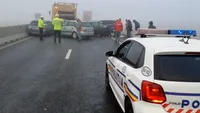 Carambol pe centura Brașovului. 23 de mașini implicate în accident | VIDEO