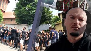 Imaginile durerii. Puya, dărâmat la înmormântarea ”fratelui” său!