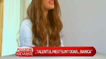 Bianca Dragusanu: Nu cant, nu dansez, nu am un talent anume. Sunt doar Bianca! Vezi ce avantaje ii aduce numele ei