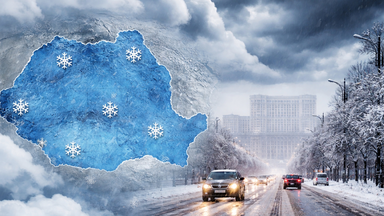 Prognoza meteo azi, 26 ianuarie 2026. Ger, cer noros și ninsori
