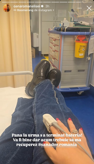 Oana Roman a ajuns pe mâinile medicilor. Foto: Instagram / Oana Roman