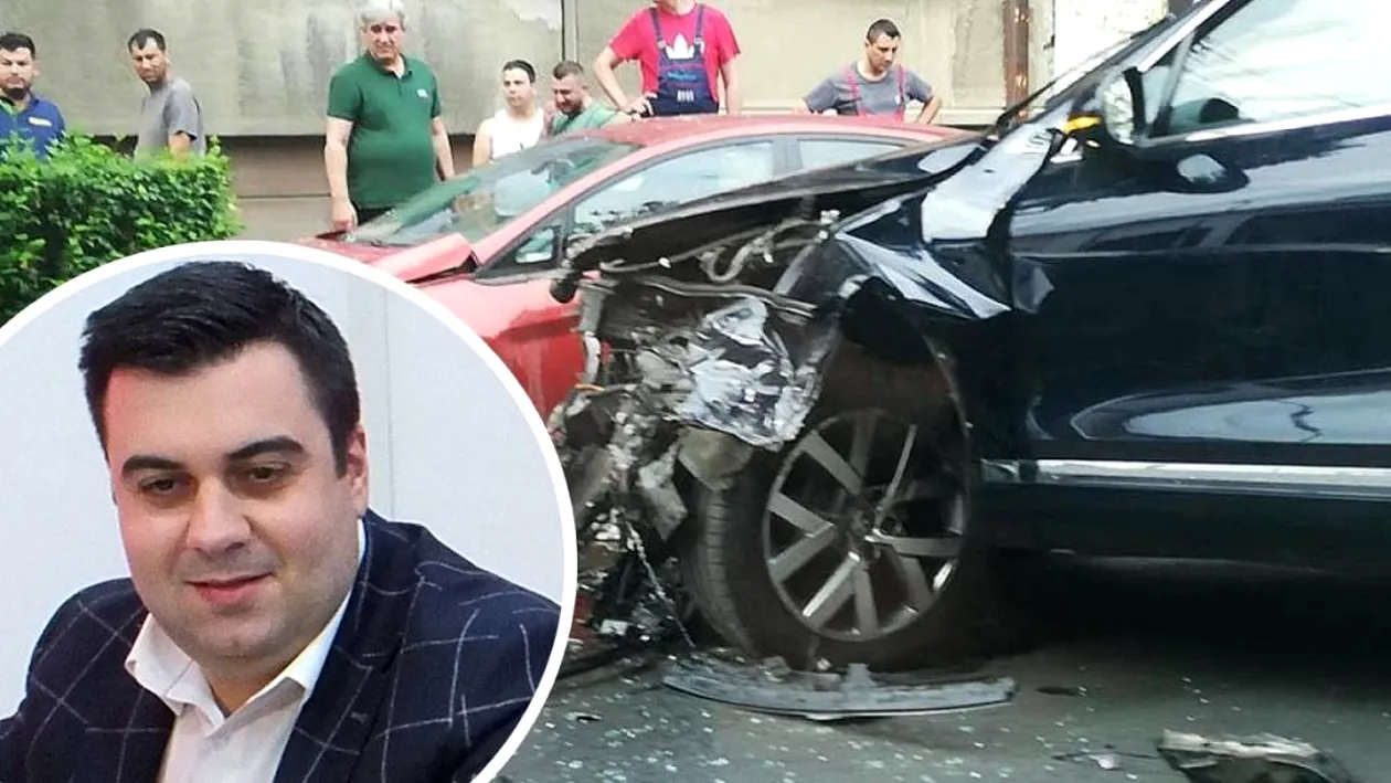 Ministrul Transporturilor, Răzvan Cuc, implicat într-un accident. A ajuns la spital de urgență, iar mașina lui a fost distrusă
