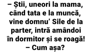 BANC | "Uneori, când e tata la plecat la muncă, vine domnul Sile la mama, intră amândoi în dormitor și se roagă"