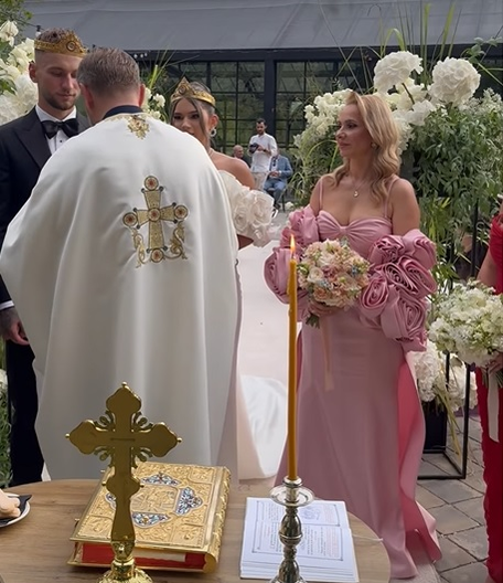 Marius și Liliana Șumudică, la nunta lui Denis Drăguș / Foto: Captură Video