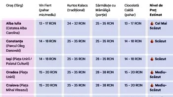 TOP 10 – Cele mai scumpe Târguri de Crăciun din România în 2025. În ce oraș este cel mai ieftin