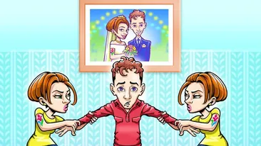 Quiz fulger | Care dintre cele două femei e nevasta tânărului din imagine?