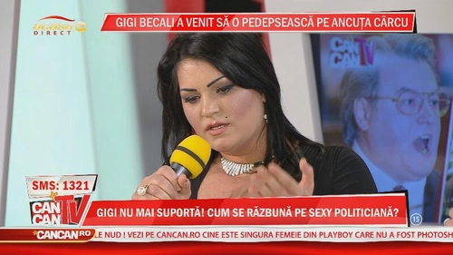 Sexy-politiciana, Ancuta Carcu, amenintata in stil mafiot de Giovani Becali:"A incercat sa ma intimideze"