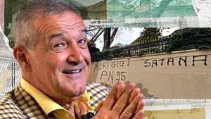 Ultrașii i-au scris pe gard ”Mori Gigi Satana”, iar el... Gigi Becali și-a transformat Palatul în... mănăstire! Imaginile momentului