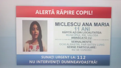 Copil de 11 ani, răpit în România de pe stradă! Ana Maria Miclescu a fost luată pe sus de 4 bărbați și o femeie