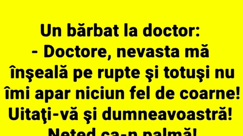 BANC | Doctorul, pacientul și nevasta infidelă