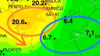 Cele 2 orașe din România despărțite de doar 50 km, cu diferențe de temperaturi de 15 grade Celsius