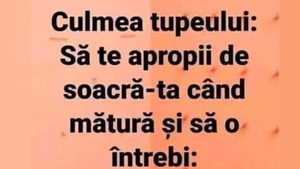 Bancul începutului de săptămână | Care este culmea tupeului