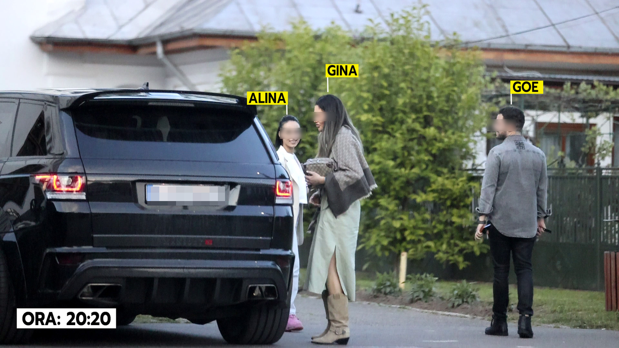 Gina, Goe si Alina ajung la Mănăstirea Țigănești (Foto: CANCAN.RO)