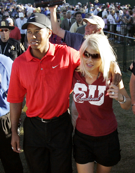 Tiger Woods și soția sa, Elin/ Sursa foto: Profimedia