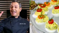 Rețeta de ouă umplute a lui Sorin Bontea. Ingredientele secrete pe care le folosește juratul de la MasterChef