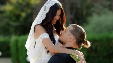 Primele imagini cu Alina Eremia în superba rochie de mireasă! S-a căsătorit azi cu Eduard Barbu