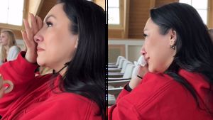 Andra Măruță, în lacrimi chiar în ziua de Crăciun. Cătălin Măruță a filmat tot: ”E genul de om care pune suflet”