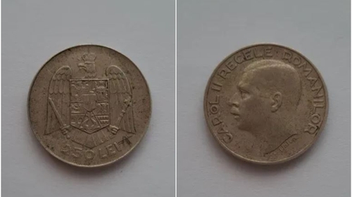 Tu mai ai așa ceva acasă? Prețul la care se vinde o monedă de 250 lei din 1935, pe OLX, în 2023
