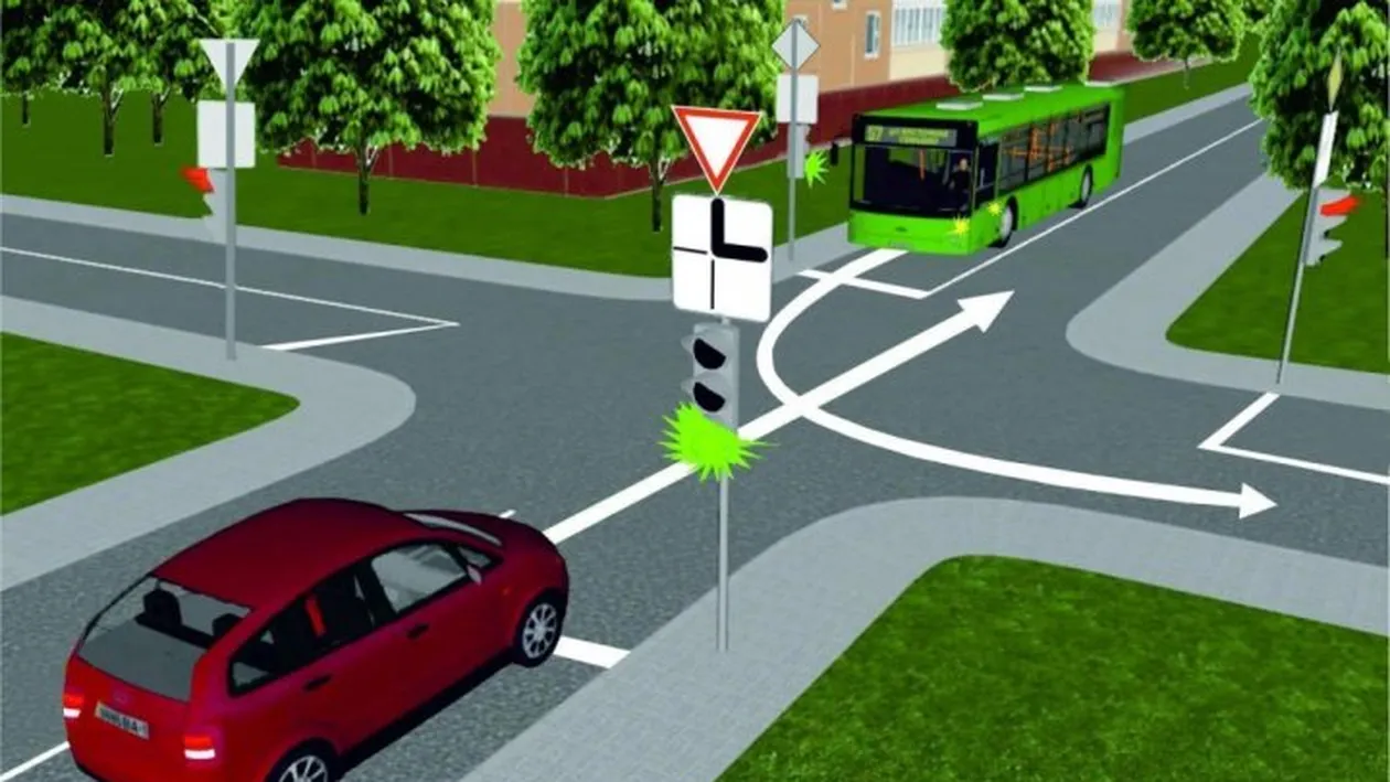 Este greșeala pe care toți șoferii o fac! Cine trece primul prin intersecție? FOTO