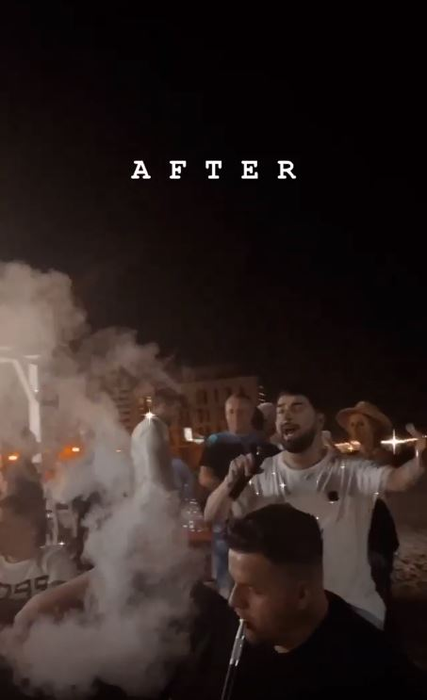 Karmen, apariție sexy și senzuală într-un club din Mamaia! Într-o rochie mulată și foarte scurtă, a fost filmată când și-a atins soțul în zona intimă
