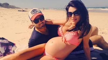 Imaginea de mii de Like-uri! Uite ce face bebelusul Celiei, cand tatal sau incearca sa il adoarma!