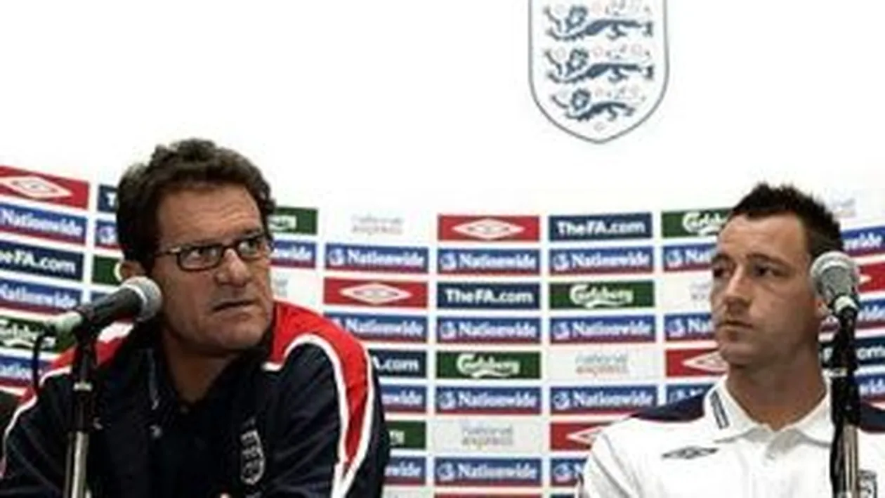 Capello: Nu cred ca Terry va mai fi capitan cat timp sunt selectionerul Angliei