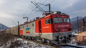 Un tren cu azotat de amoniu a deraiat în judetul Harghita