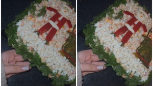 Ce a putut să scrie o tânără pe salata boeuf, de Crăciun? Au râs cu lacrimi când au văzut mesajul genial