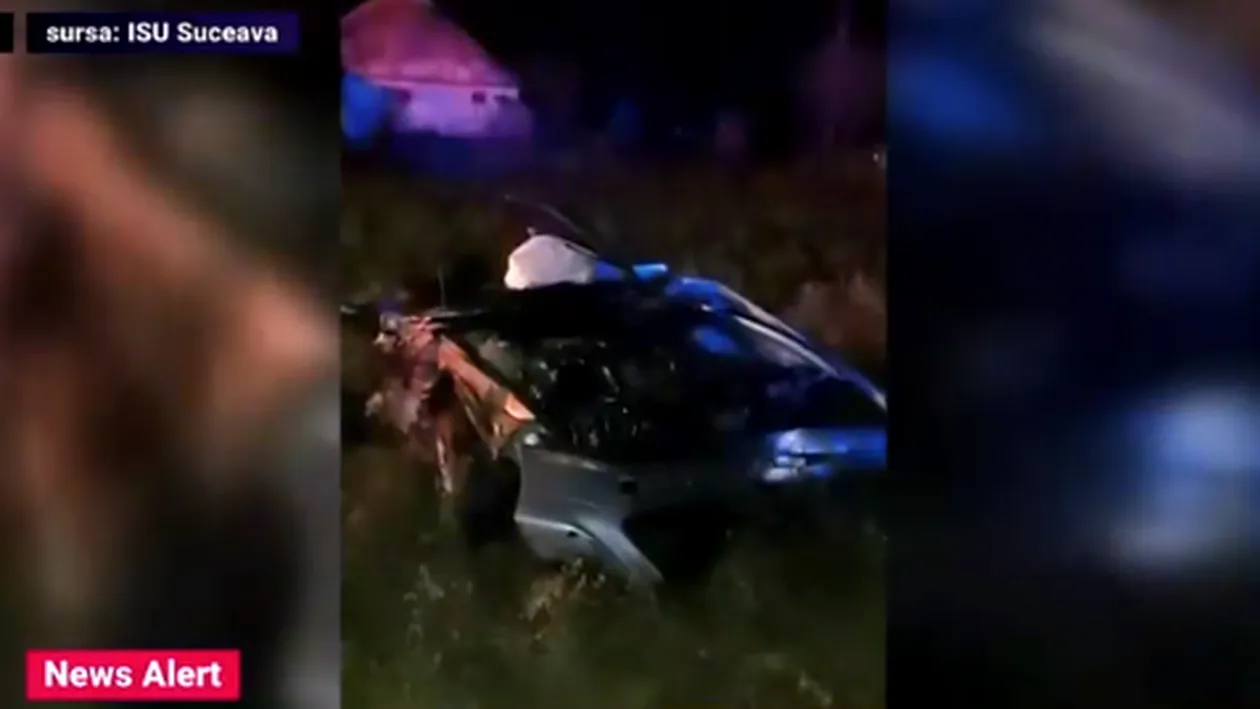 Accident grav în Suceava. Un tânăr de 20 de ani a murit după ce a intrat cu mașina într-un stâlp de electricitate