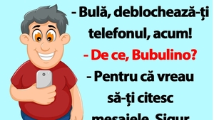 BANC | "Bulă, deblochează-ți telefonul!"
