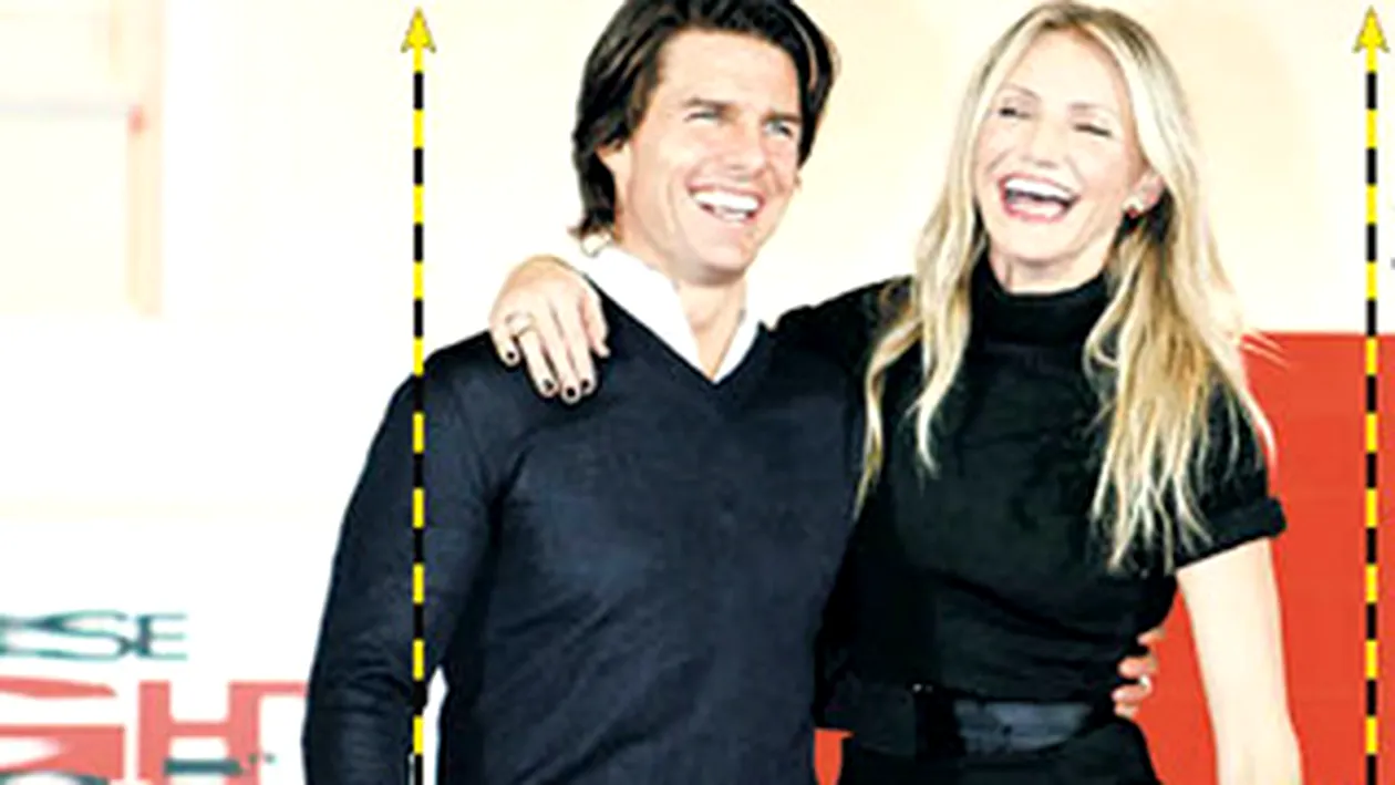 Tom Cruise si Cameron Diaz au socat in Japonia! Oare cand a crescut cat ea?