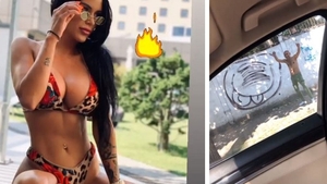 Daniela Crudu, lăsată fără cuvinte de un bărbat care i-a oferit un show incitant în plină stradă! Reacția brunetei când acesta a făcut unele semne obscene