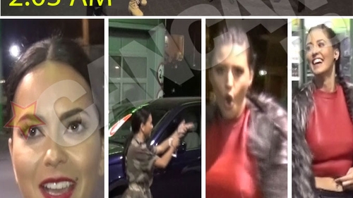 Inna şi Antonia au coborât ”dezbrăcate” din maşini şi…Au făcut ”show”, la 2 dimineaţa, în benzinărie!