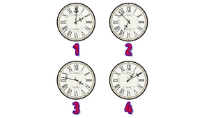 Test de inteligență | Care dintre cele 4 ceasuri nu este în regulă?
