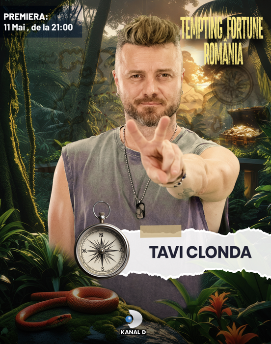 Tavi Clonda, la Tempting Fortune România! Ce alte vedete se bat pentru premiul de 300.000 de euro