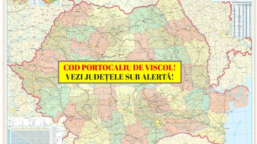 ANM a emis cod galben și portocaliu de viscol și vijelii! Pe ce zone va pune stăpânire iarna