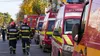 Flăcări la etajul 4 într-un bloc din Arad. Locatarii au evacuat clădirea de urgenţă